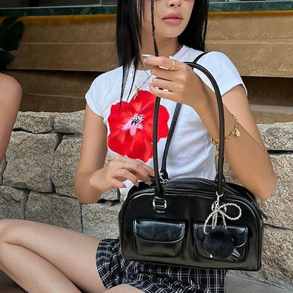 qgtao Sexy Summer Crop Tops Aesthetic Flowers Graphic Baby Tee Goth Harajuku Y2k Style Short Sleeve Camis Vintage Woman 2000s T-shirts