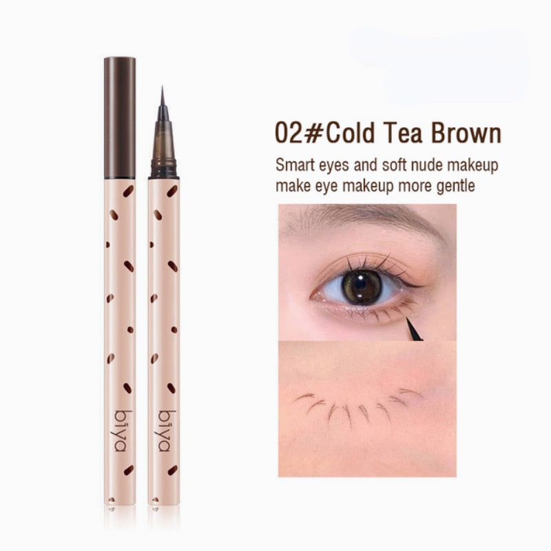 Ultra-fine Liquid Lying Silkworm Eyelash Pen Matte Brown Gray Eyeliner Highlighter Pencil Smooth Lasting Eye Shadow Stick Makeup