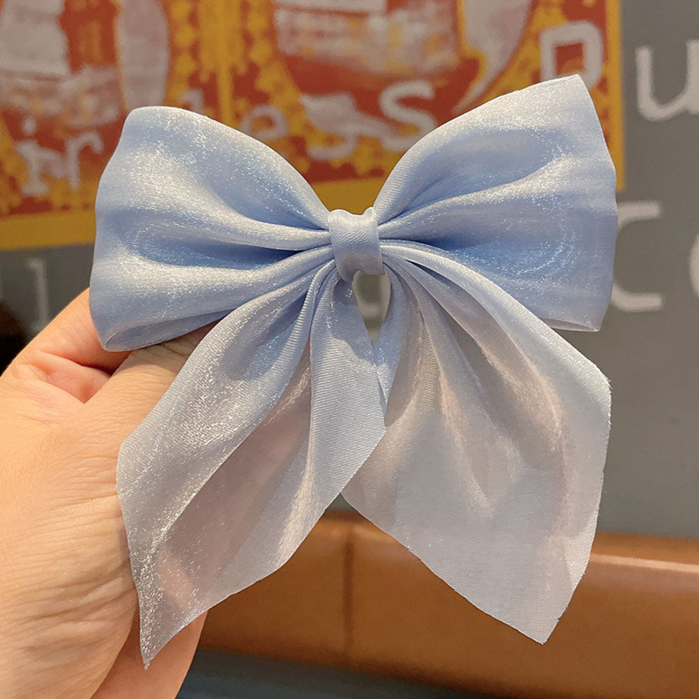 Wild Big Large Fashion Women Girls Hair Band Trendy Hairpin Casual Hair Clip Cute Ribbon Bow Ladies accessories Big Bow Barrette