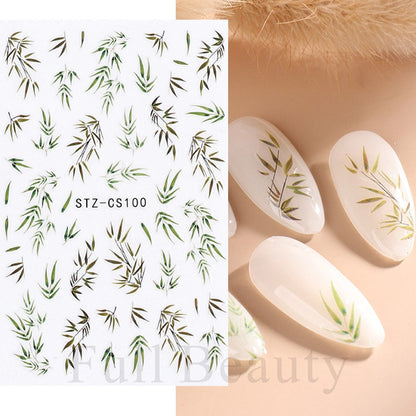 3D Christmas Sticker for Nails Cute Cartoon Sliders Snowflake Elk Xmas Tree Decal Gel Polisn Manicure Nail Art Decor SACA717-724