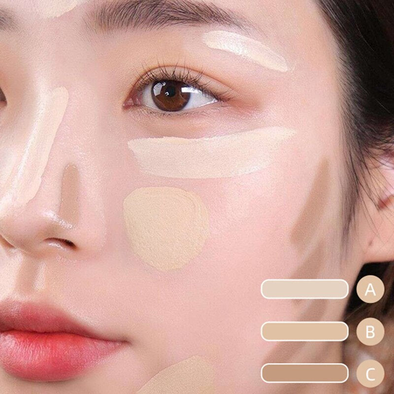 Face Contour Makeup Concealer Moisturizing Covering Dark Circles Acne Marks Oil Control Foundation Brighten Face Concealer Cream