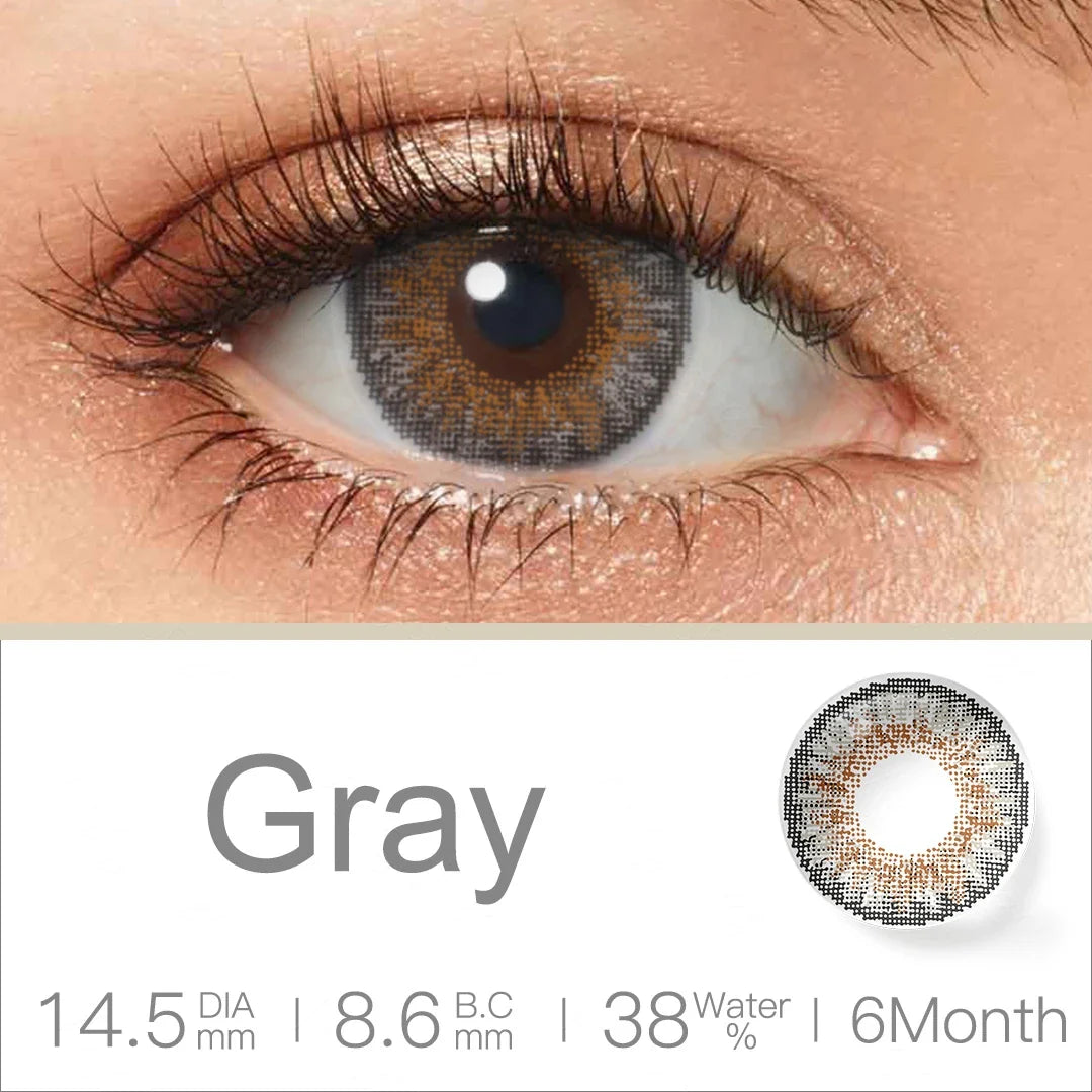 qgtao Colored Contact Lenses For Eyes 1 Pair Color Contact Lenses 3 TONE Color Lens Eyes Contacts