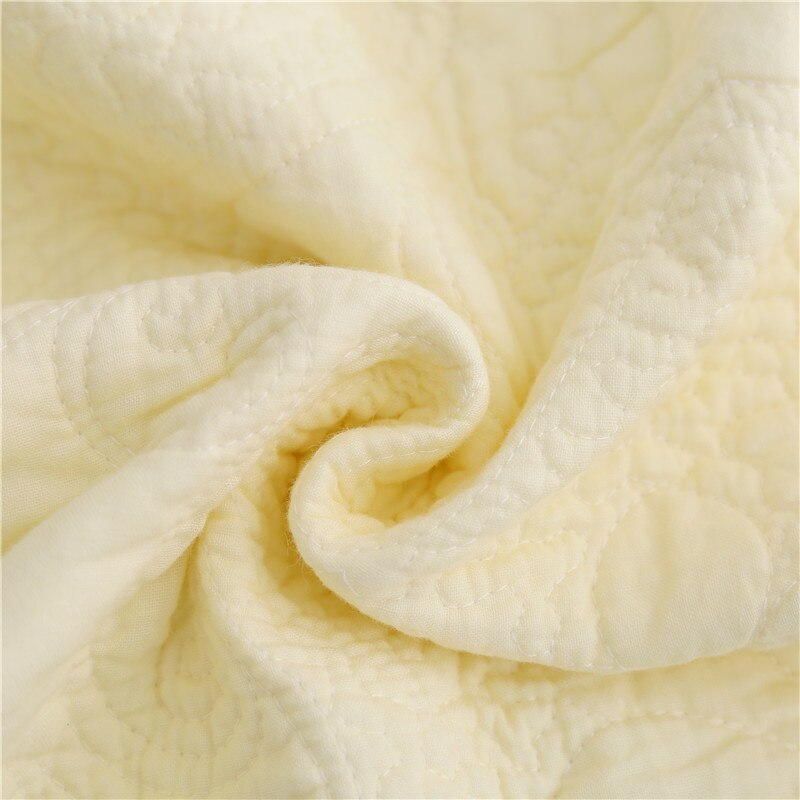 Yeknu 100% Cotton Yellow Daisy Quilt 3pcs Embroidered Quilted Quilt Pillowcase Free Shipping