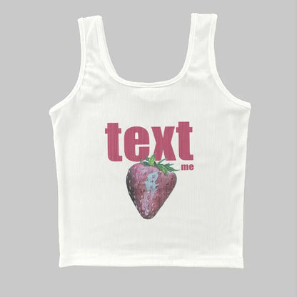 qgtao Y2k Street Crop Tops Women's Short Sleeve O Neck Clothes Sexy T-shirts Sling Vest Graphics Print Summer Female Slim Baby Tees