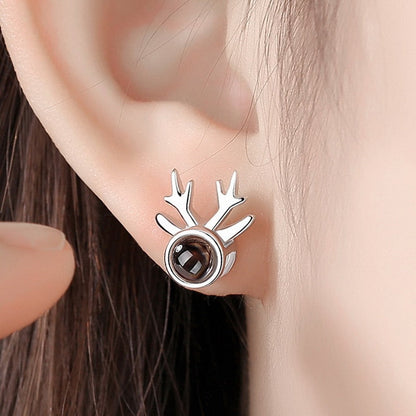 Cute Christmas Elk Dangle Earrings For Women Charm Xmas Deer Star Bowknot Round Ball Drop Earring Girls New Year Party Jewelry