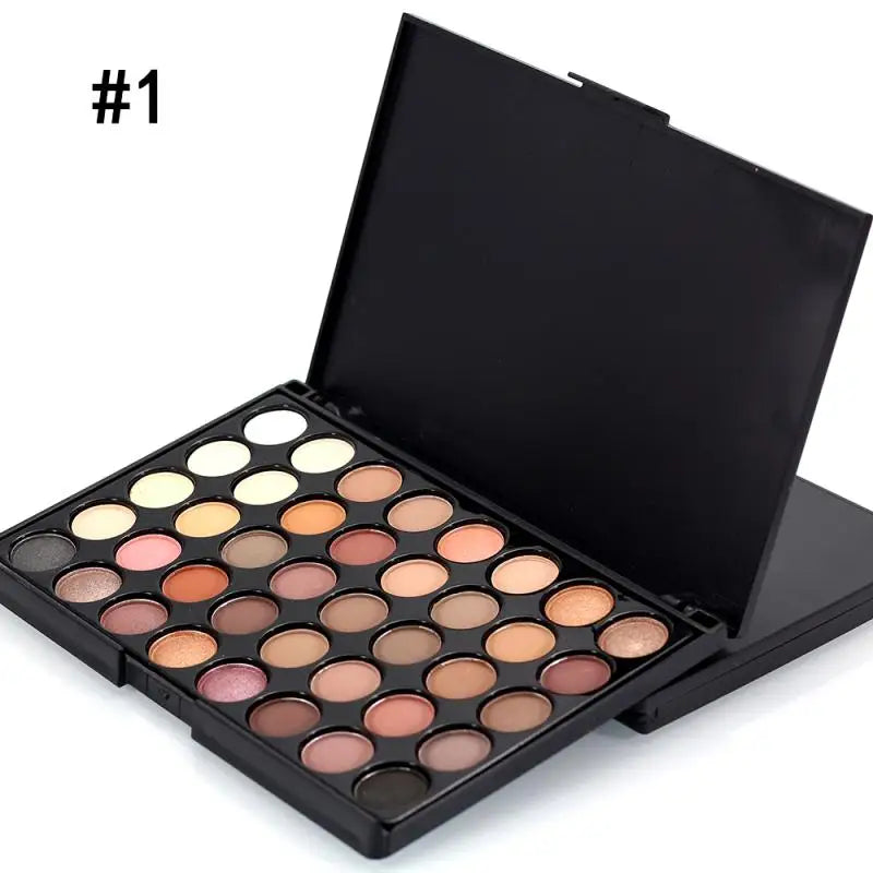 qgtao 40/74/78 Colors Glitter Eyeshadow Palette Matte Waterproof Long Lasting Pressed Powder Cosmetics Kit  Fashion Women MakeUp Tools