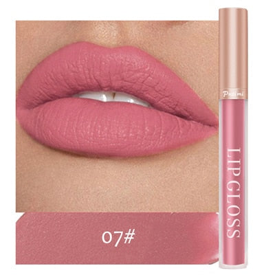 Waterproof Long Lasting Non-stick Cup Lip Gloss Makeup Red Lip Tint Lazy Lipstick Velvet Matte Sexy Red Lip-shaped Moisturizing