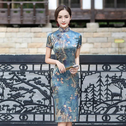 Cheongsam Qipao Fashion Clothes Casual Elegant Ethnic Style Vintage Dress for Women Streetwear Women Clothing Party Chinese