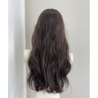 qgtao  -  Black wigs Long Body Wave Wig for Women daily party Cosplay Lolita Natural Hair Heat Resistant Synthetic Wig Headband 가발