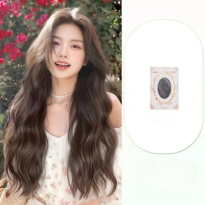 qgtao  -  Black wigs Long Body Wave Wig for Women daily party Cosplay Lolita Natural Hair Heat Resistant Synthetic Wig Headband 가발