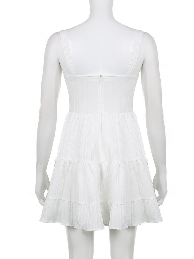 Balletcore Sleeveless A-Line Dress