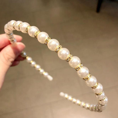 2022 New Women Elegant Full Pearls Hairbands Sweet Headband Hair Bundle Lady Hair Hoops Fashion Accessories