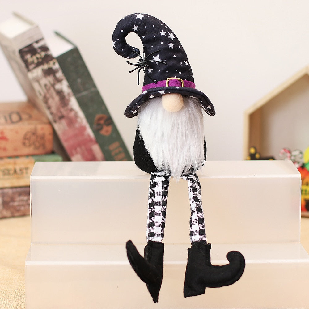 Halloween Gnome Plush Halloween Decoration for Home Handmade Faceless Dolls Gnome Ornaments Cute Elf Scandinavian Tomte Gnomes