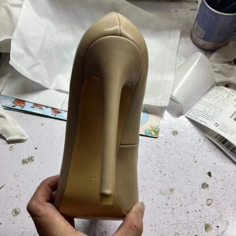 qgtao  Thin High Heel Women's Pumps Shoes Sexy Pointed Toe Wedding Shoes Party Pumps Patent Leather