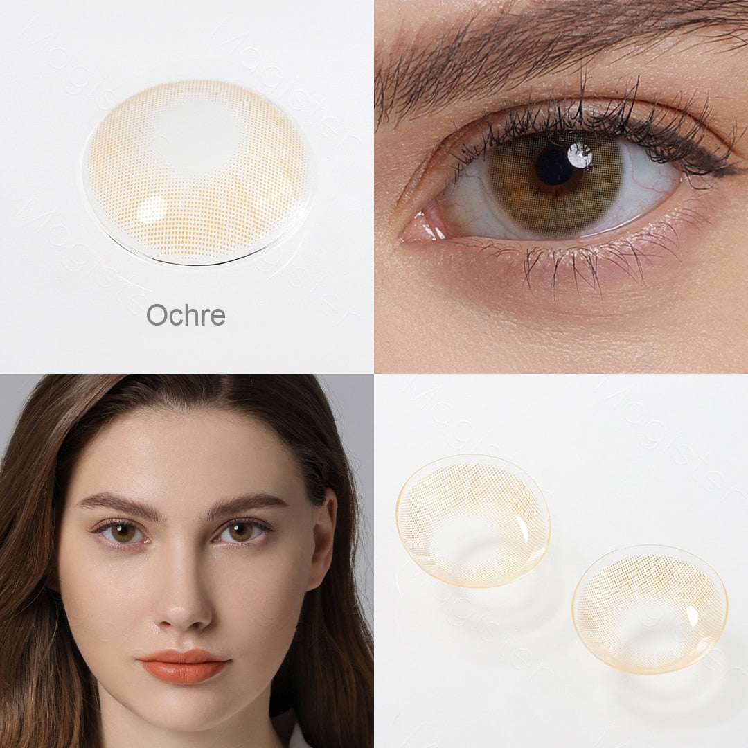 Magister Natural Eye Color Lens QUEEN Series Colored Contact Lenses Yearly Color Contact Lenses Eye Lens For Women and Men