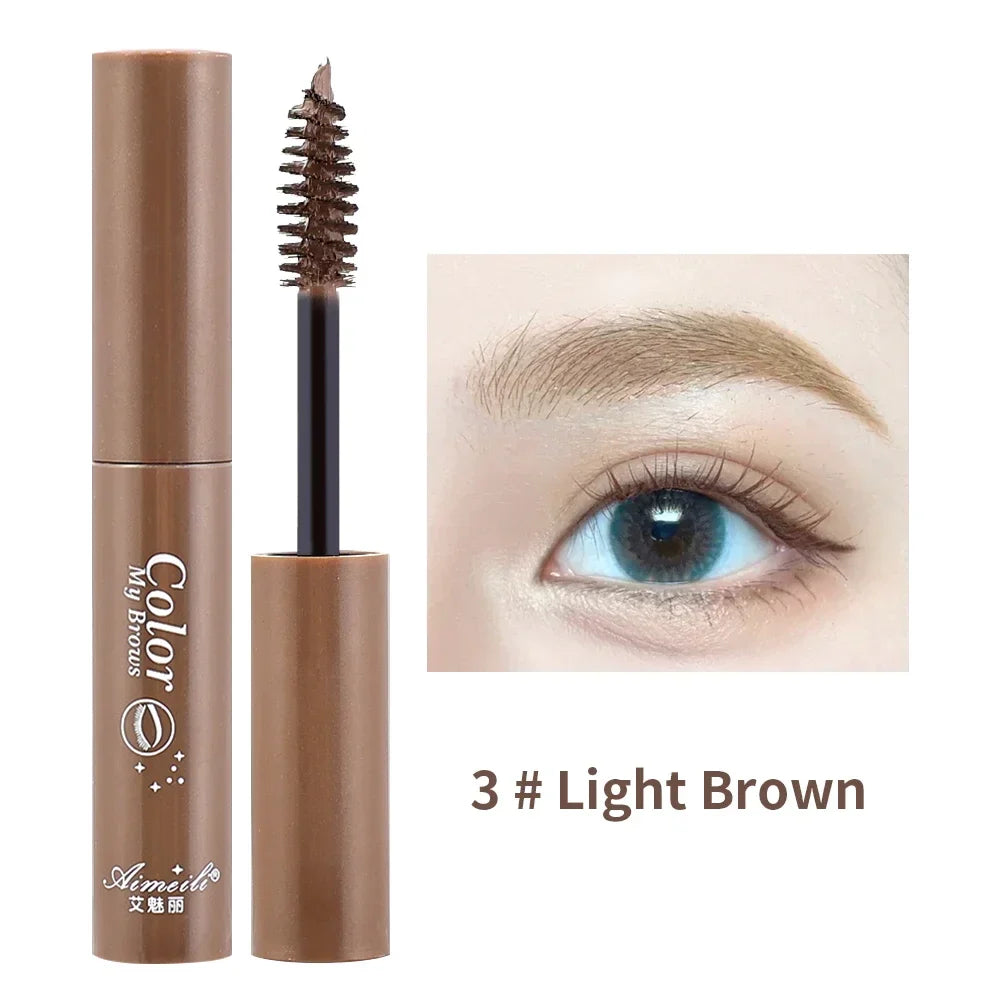 qgtao 3 Colors Eyebrow Tint Waterproof Long Lasting Liquid Enhacer Dye Eyebrow Gel Cream Black Natural Mascara Tint Makeup Cosmetics