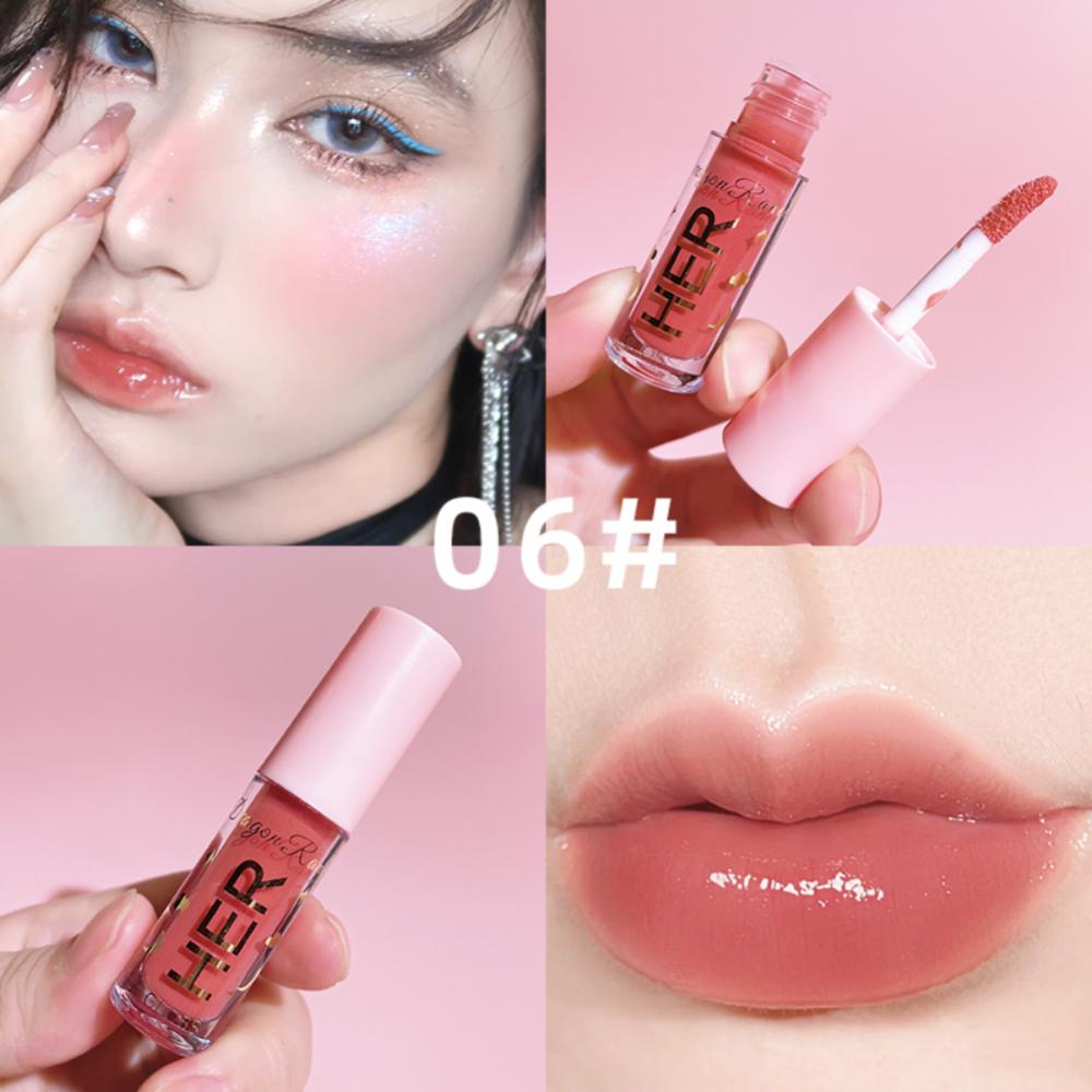 Moisturizing Mini Lip Gloss Oil Long Lasting Matte Air Lip Glaze Tint Sexy Red Shiny Liquid Lipsticks Makeup Cosmetics Jelly Lip