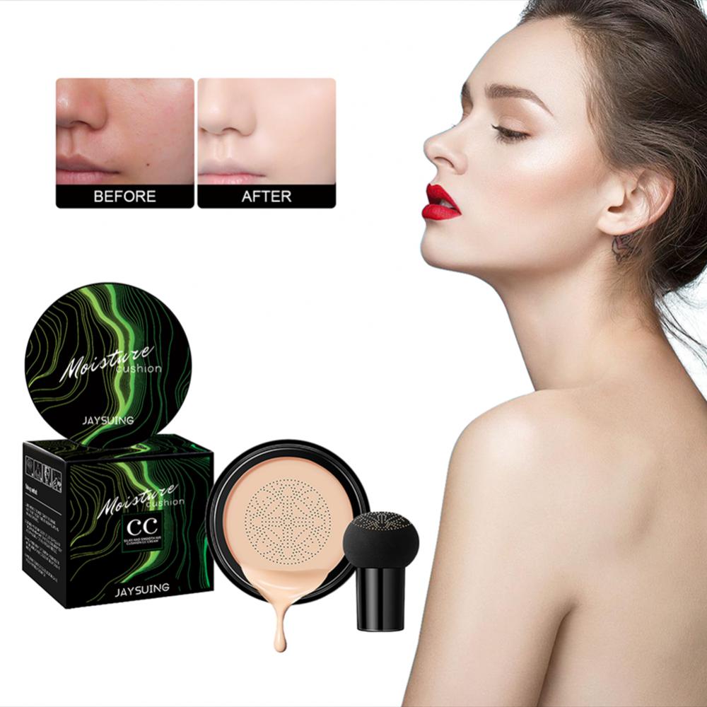 Foundation Mushroom Head Air Cushion CC Cream Waterproof Brighten Foundation Cream Women Base Makeup Face Korean Cosmetics