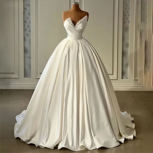 qgtao-Clothing Sexy Mermaid Wedding Dresses Gorgeous Satin Simple Romantic Off Shoulder Sleeveless Fluffy Princess Style Mopping Bridal Gowns