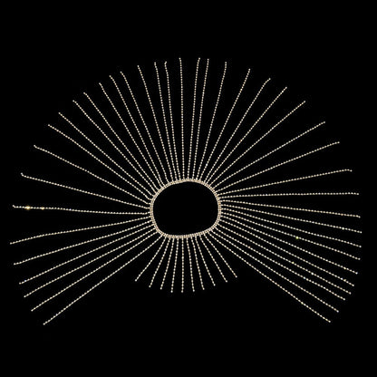 Stonefans Flash Long Tassel Hair Chain Rhinestone Head Chain for Women Nightclub Crystal Headband Hat Bridal Headpiece Jewelry