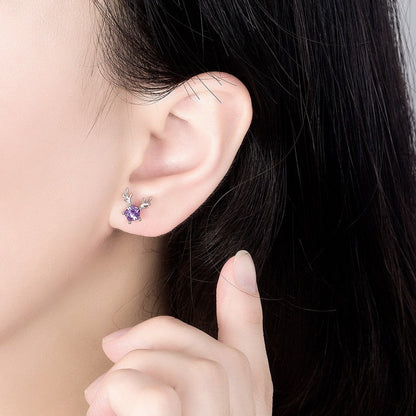 Cute Christmas Elk Dangle Earrings For Women Charm Xmas Deer Star Bowknot Round Ball Drop Earring Girls New Year Party Jewelry