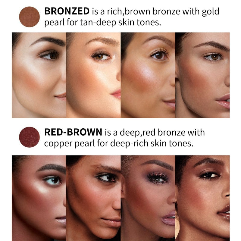 4 Colors Liquid Bronzer Face Makeup Pearlescent Contouring Brighten Highlight Bronzer Tint Women Facial Illuminator Cosmetic 8ML