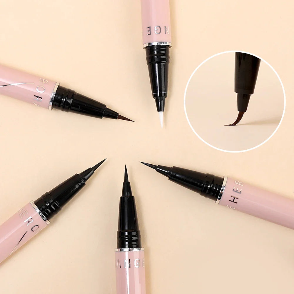 qgtao  Matte Colored Eyeliner Liquid Pencil White Red Party Eye Makeup Tools Waterproof Lasting Quick-drying No Blooming Black EyeLiner