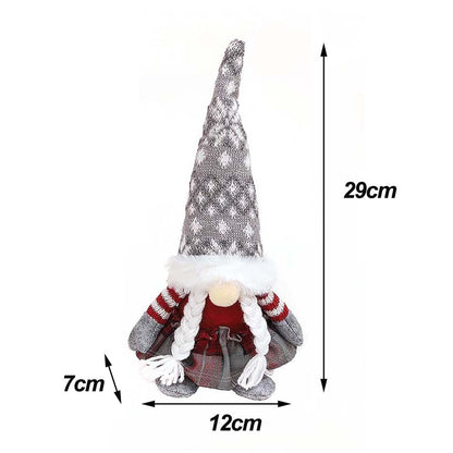 Christmas Gnome Plush Decor Christmas Elf Faceless Doll Xmas Gnomes Christmas Decorations for Home New Year Holiday Gift