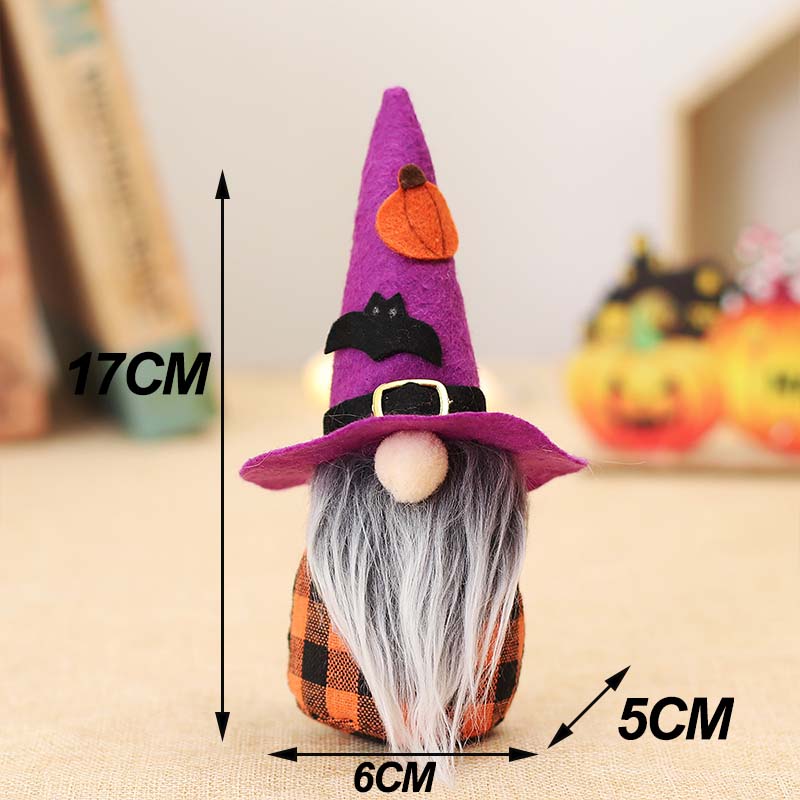 Halloween Gnome Plush Halloween Decoration for Home Handmade Faceless Dolls Gnome Ornaments Cute Elf Scandinavian Tomte Gnomes