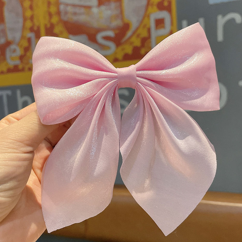 Wild Big Large Fashion Women Girls Hair Band Trendy Hairpin Casual Hair Clip Cute Ribbon Bow Ladies accessories Big Bow Barrette