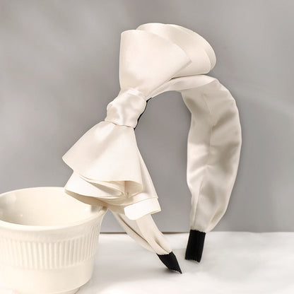 Solid Fabric Satin Hair Scarf Band Hairband for Women Girl Korea Headbands Fashion Accessorie