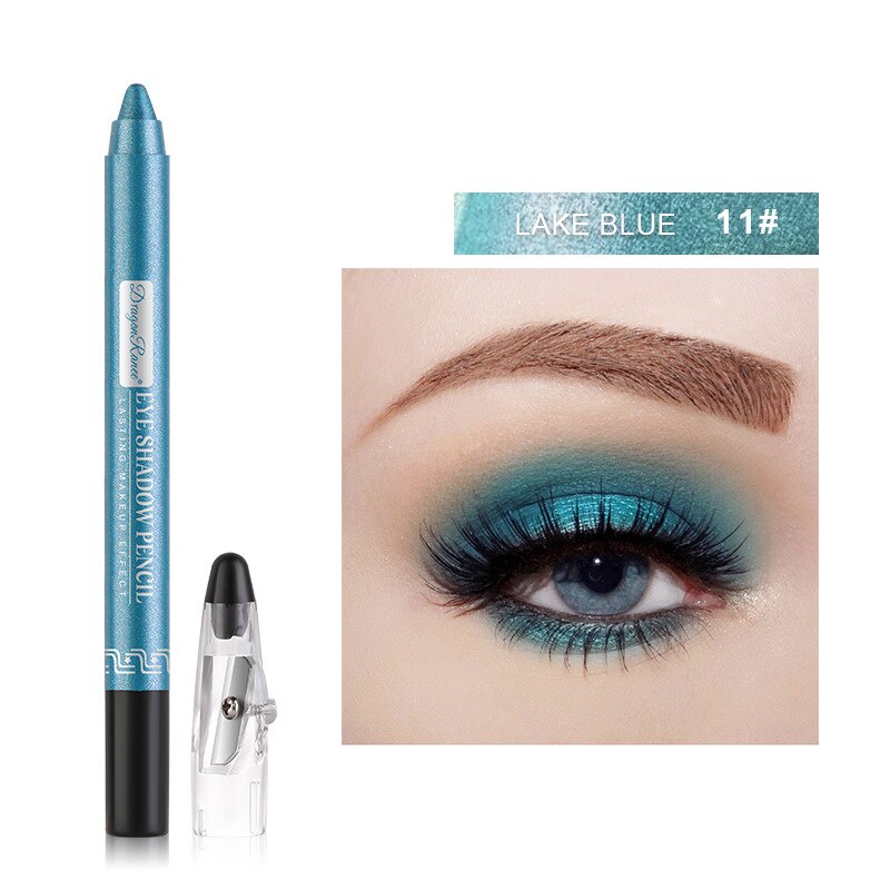 Pearlescent Eyeshadow Pencil Waterproof Long Lasting Glitter Highlighter Contouring Lying Eye Shadow Stick Eyes Makeup Cosmetic