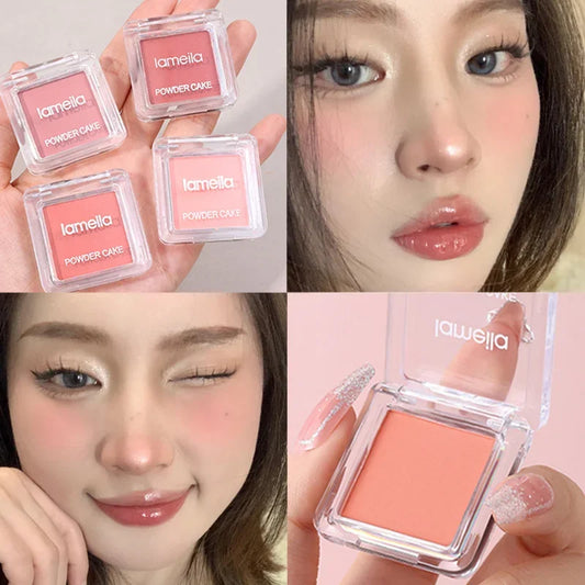 qgtao Matte Blush Palette Lasting Contouring Cheek Blusher Cream Rouge Orange Nude Cheek Tint Blush Face Makeup Cosmetics