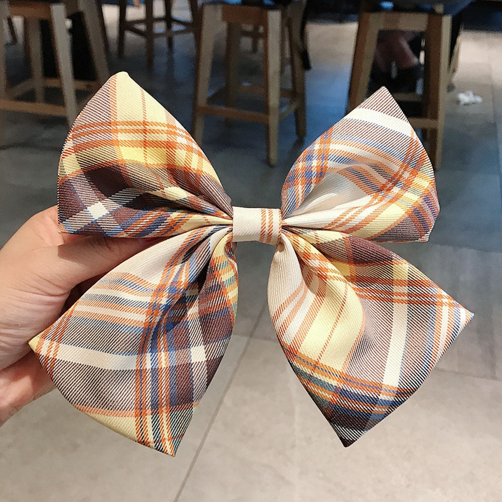 Wild Big Large Fashion Women Girls Hair Band Trendy Hairpin Casual Hair Clip Cute Ribbon Bow Ladies accessories Big Bow Barrette