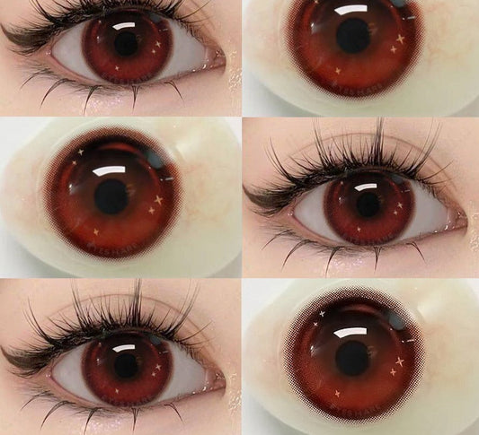 1 Pair New Colored Contact Lenses for Eyes Red Contacts Lenses Yearly Natural Fashion Blue Eyes Contacts Korean Lenses