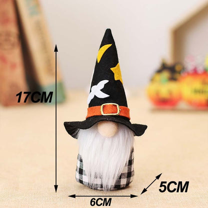 Halloween Gnome Plush Halloween Decoration for Home Handmade Faceless Dolls Gnome Ornaments Cute Elf Scandinavian Tomte Gnomes
