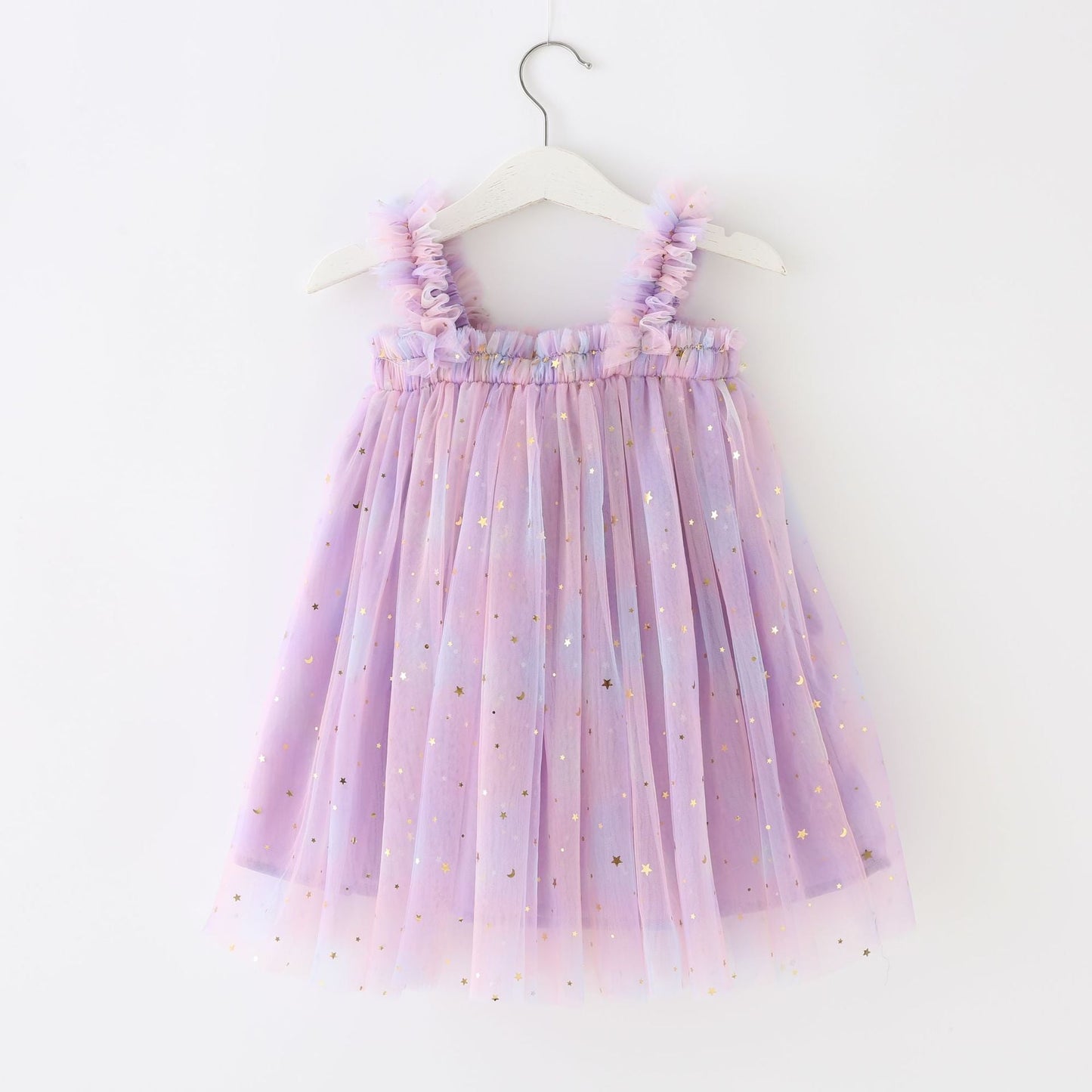 Birthday Strap Dress For Baby Girl Clothes Summer 3D Angel Wings Fairy Princess Mesh Tutu Dresses Kid Party Costume