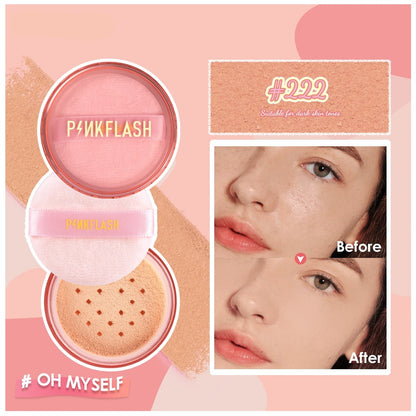 Full Coverage Face Loose Powder 3 Color Waterproof Oil-control Matte Setting Finish Makeup Profession Womens Cosmetics