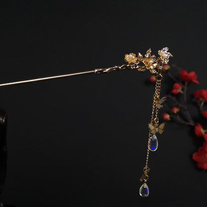 Alloy Round Hairpins Bun Cuff Vintage Leaf Hair Stick Set Bun Holder Women Hair Accessories Retro Hair Pins