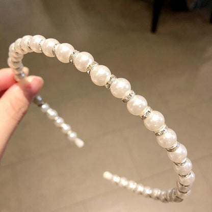 2022 New Women Elegant Full Pearls Hairbands Sweet Headband Hair Bundle Lady Hair Hoops Fashion Accessories