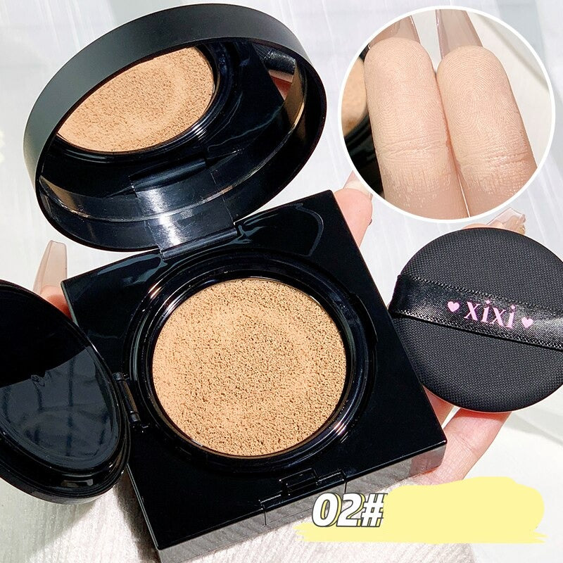 Hydrating High Cover Cushion Foundation Long Lasting Oil-control Waterproof Natural Matte Facial Makeup Brighten Skin BB Cream