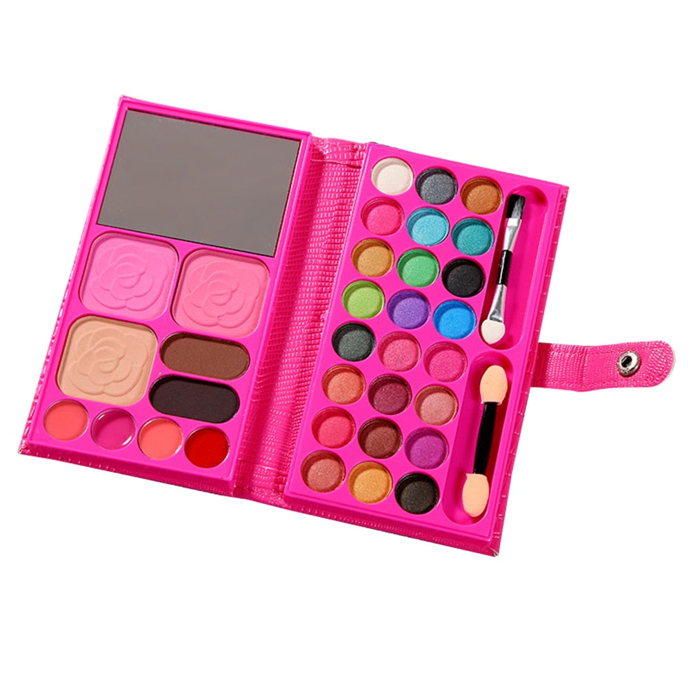 33 Colors Eye Shadow Box Girls Kids Eyeshadow Pallet Beginner Makeup Kit Eyeshadow Pan Eyeshadow Palette Blush Palette Makeup