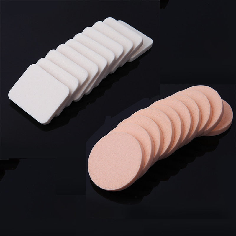 10 PCS Cosmetic Puff Make Up Sponge Face Soft Women Lady Beauty Makeup Foundation Contour Facial Sponges Powder Puff