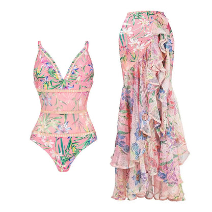 qgtao New Arrival Push Up Women Bikini Set Floral Printed Ruffle Bikinis Strappy Bandage Swimwear Brazilian Biquini Bathing Suit
