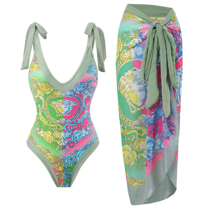 qgtao New Arrival Push Up Women Bikini Set Floral Printed Ruffle Bikinis Strappy Bandage Swimwear Brazilian Biquini Bathing Suit