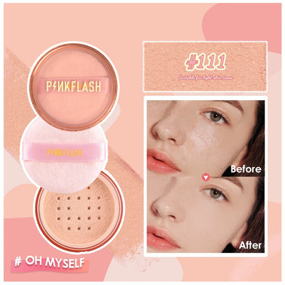 Full Coverage Face Loose Powder 3 Color Waterproof Oil-control Matte Setting Finish Makeup Profession Womens Cosmetics