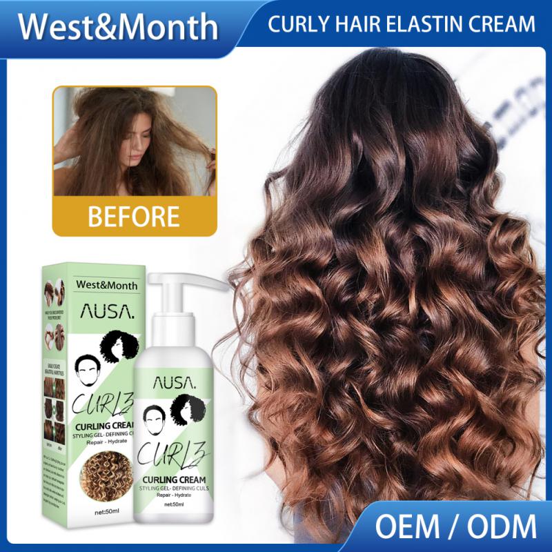 Hair Elastin Fluffy Perfect Curly Hair Quick-acting Prevent Frizz,Restore Elasticity Control Hairstyle Hair Care Styling Cream