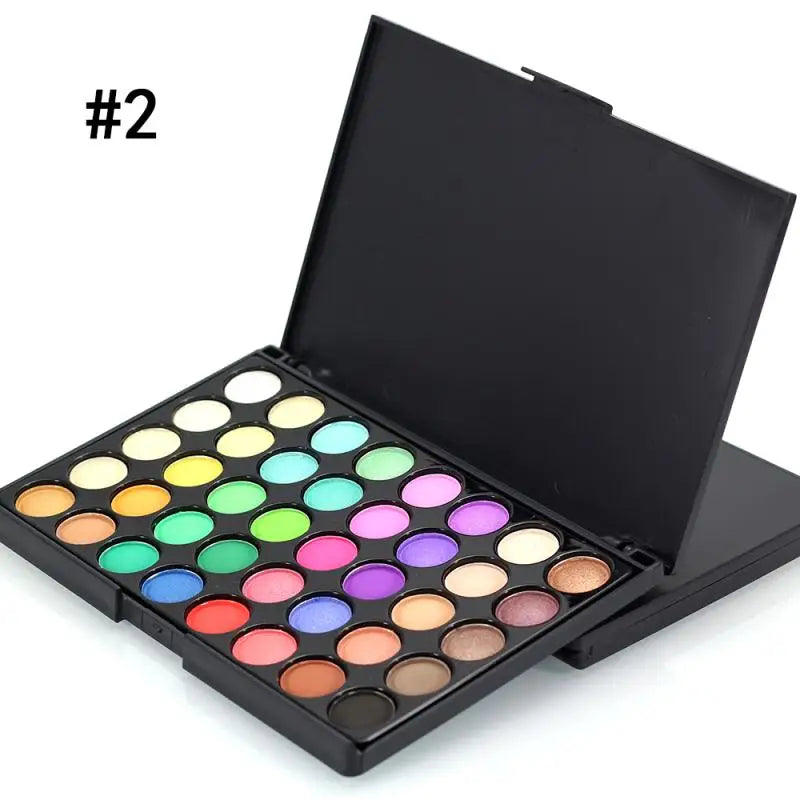 qgtao 40/74/78 Colors Glitter Eyeshadow Palette Matte Waterproof Long Lasting Pressed Powder Cosmetics Kit  Fashion Women MakeUp Tools