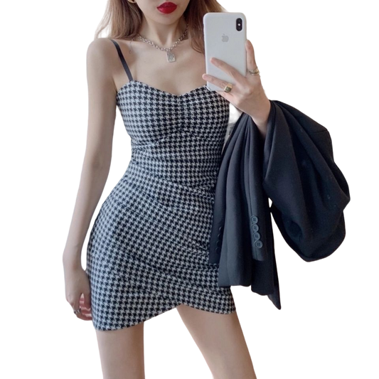 Short plaid dress