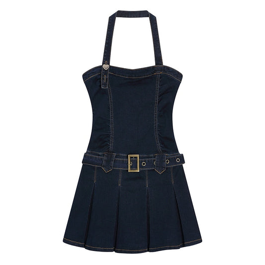 Spaghetti Strap Denim Dress